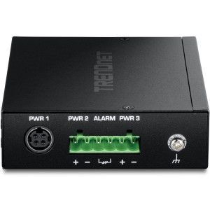 TRENDnet TI-UF11SFP Industrial SFP to Gigabit PoE++ Media Converter, IP50, DIN rail or wall mount, Multi or single mode fiber